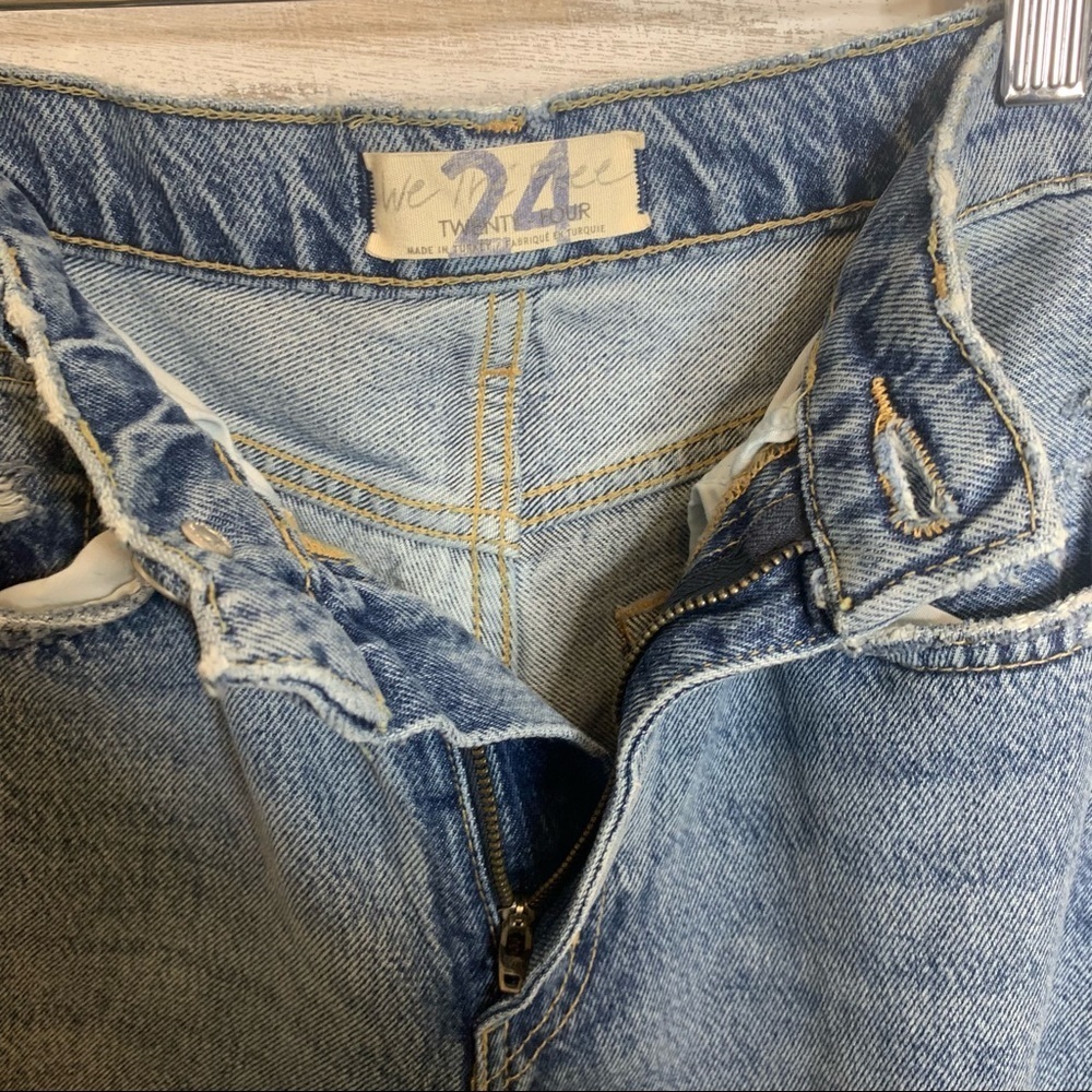 WE THE FREE | FREE PEOPLE Women's 24 Lita High Rise Distressed Crop Denim - Picture 8 of 13